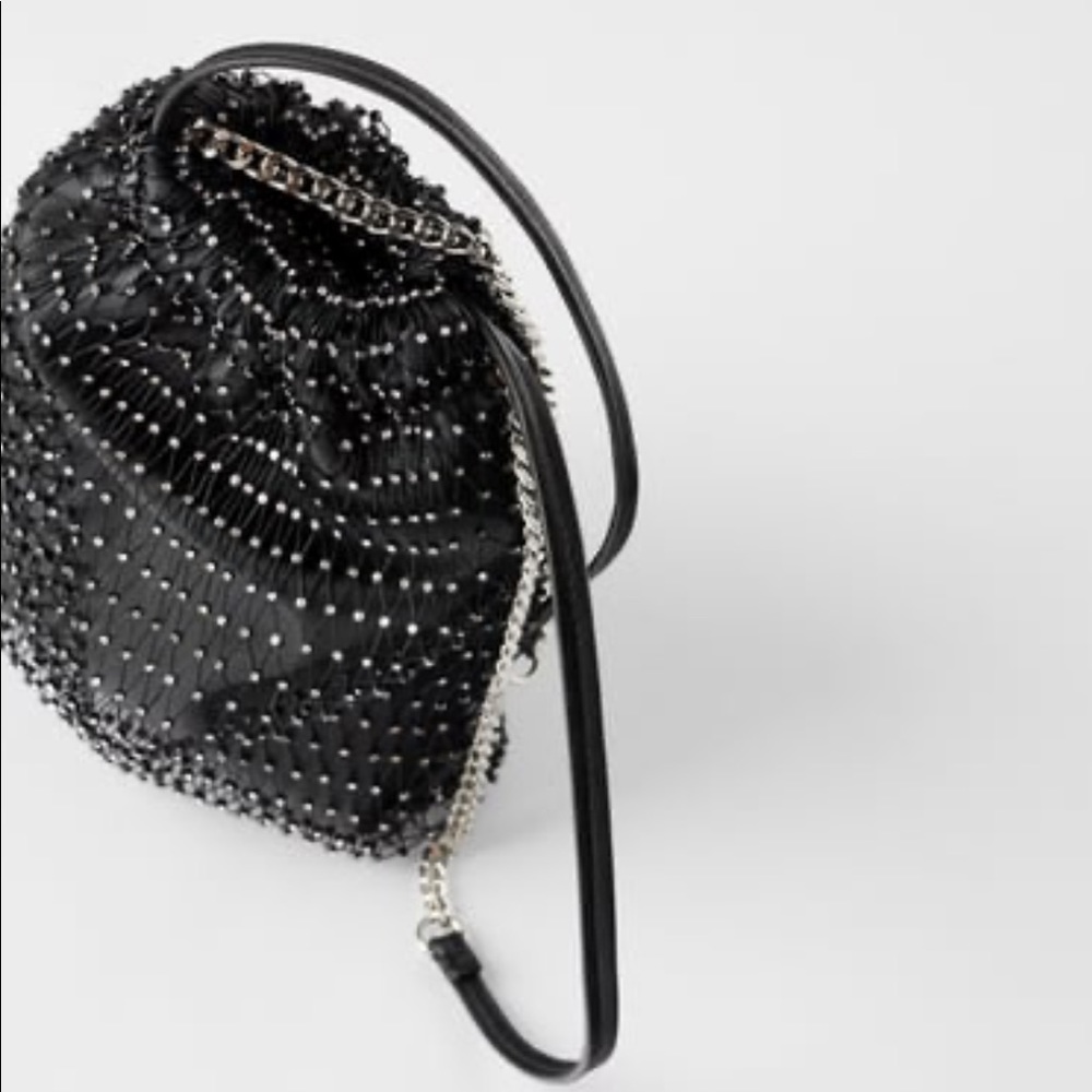 🆕🔥Zara Sparkly Bucket Bag🔥